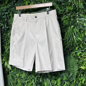 BROOKS BROTHERS Men Shorts 33 Khaki St. Andrews Links‎ Golf Casual Pleated 1784